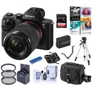 Sony Alpha a7II Full-Frame Mirrorless Digital Camera with 28-70mm Lens Bundle with Camera Bag, Battery, Filter Kit, Tripod, PC Software Kit, 32GB SD Card, SD Case, 3 Shoe V-Bracket