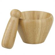 Home Basics Mortar and Pestle Bamboo: Mortar And Pestle Wood: Kitchen & Dining