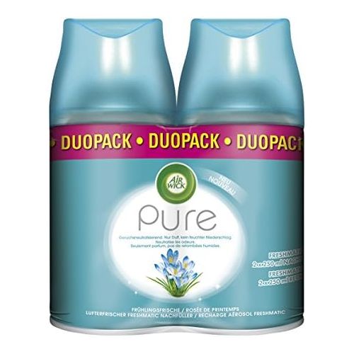  Airwick Air Wick Freshmatic Max Automatisches Duftspray Nachfueller, PURE Fruehlingsfrische, Duo-Pack, 2 Stueck