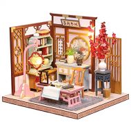 SPILAY Dollhouse Miniature with Furniture,DIY Wooden Dollhouse Kit with Dust Proof,1:24 Scale Creative Room Idea Gift for Adult Friend Lover(Chinese Culture Art)