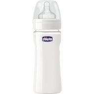 Chicco- Baby Nature Glass Silicon Feeding Bottle 240Ml
