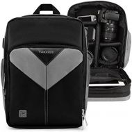 Vangoddy Grey Customizable Carryall Camera Backpack Compatible wtih Nikon D5600, D5500, D5300, D5200, D500