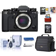 Fujifilm X-T3 4K Mirrorless Digital Camera, Black (Body Only), Bundle with Lowepro Camera Bag, 32GB SD Card, Corel Mac Software Kit, ProOptic Cleaning Kit, Card Reader, Cap Tether
