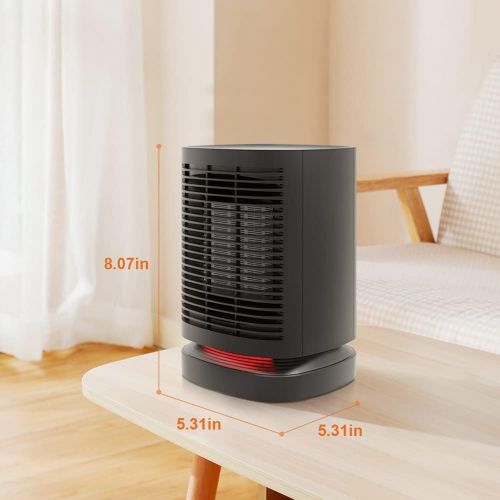  Fit Choice DH-QN05 950W Oscillating Space Heater, Indoor Heater, Fast Heating Within 2s W/ PTC Heating Tech, Tower Ceramic Heater With Overheat/ Tip Over Protection, 3 Heating Temperature for