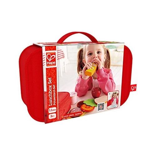  Hape Lunch Box Kids Wooden Kitchen Play Food Set and Accessories