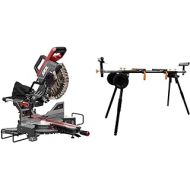 Skil 10 Dual Bevel Sliding Miter Saw - MS6305-00 & WEN MSA330 Collapsible Rolling Miter Saw Stand with 3 Onboard Outlets