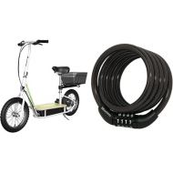 EcoSmart Metro Electric Scooter (500w) and Master Lock Combination Bicycle Lock Cable