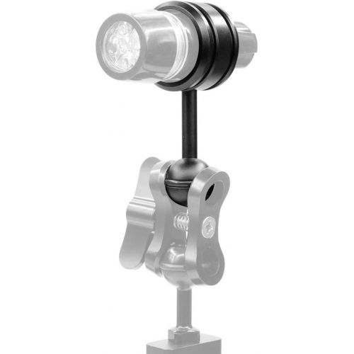  [아마존베스트]PULUZ Light Diving Aluminum Alloy Clamp Ball Head Mount Adapter Fixed Clip for Underwater Strobe Housing Light