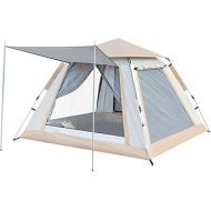 HUKSXZ Lightweight Backpacking Tent - 3 Season Ultralight Waterproof Camping Tent, Large Size Easy Setup Tent for Family, Outdoor, Hiking and Mountaineering (Color : Beige, Size : B)