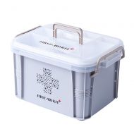 YQ  First aid box Ping Bu Qing Yun Medical box-PP material, portable portable multi-layer storage large-capacity sealed moisture-proof and dustproof, simple household medicine box large-capacity eme