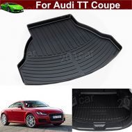 Tiantian 1pcs Leather Car Boot Liner Rear Trunk Cargo Mat Trunk Tray Trunk Cargo Liner Mat Cargo Tray Floor Mat Custom Fit for Audi TT Coupe 2012 2013 2014 2015 2016 2017 2018 2019