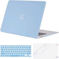 [아마존베스트]MOSISO Plastic Hard Shell Case & Keyboard Cover & Screen Protector Only Compatible with MacBook Air 13 inch (Models: A1369 & A1466, Older Version 2010-2017 Release), Airy Blue