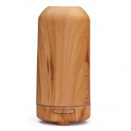 HONGNA New USB Wood Grain Home Silent Aromatherapy Humidifier Mini Creative Bedroom Colorful Night Light Ultrasonic Nebulizer (Color : Light Wood Grain)