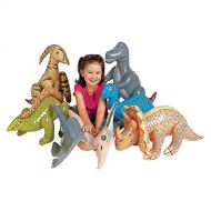 Fun Express Large Inflatable Dinosaurs (set of 6) Dinosaur Party Decorations