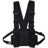 Naiyafly Men Women Chest Rig Bag Multi-pocket Vest Hip Hop Streetwear Functional Tactical Harness Chest Rig Pack