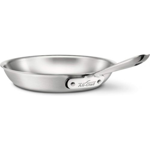  All-Clad BD55112 D5 Brushed 18/10 Stainless Steel 5-Ply Bonded Dishwasher Safe Fry Pan Saute Pan Cookware, 12-Inch, Silver - 8701004130