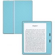 MightySkins Carbon Fiber Skin for Amazon Kindle Oasis 7 (9th Gen) - Baby Blue | Protective, Durable Textured Carbon Fiber Finish | Easy to Apply, Remove, and Change Styles | Made i