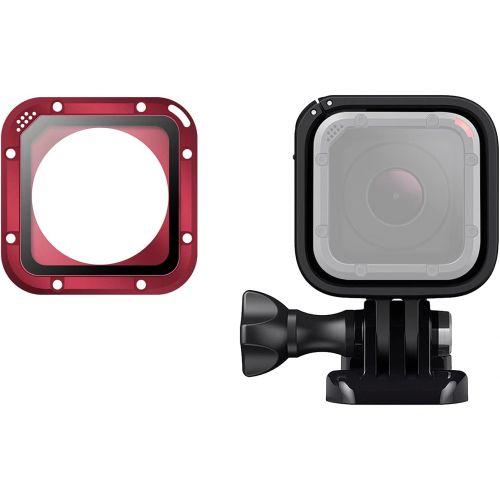  (2 PCS) ParaPace Lens Replacement Kit with Protective Housing Frame Shell Case for GoPro Hero 5 Session & 4 Session Action Camera Accessories Repair Parts (Red Len)