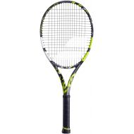 Babolat Pure Aero Tennis Racquet (7th Gen) - Strung with 16g White Babolat Syn Gut at Mid-Range Tension