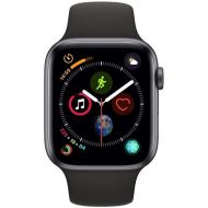 Apple Watch Series 4 (GPS, 44MM) - Space Gray Aluminum Case with Black Sport Band (Renewed)