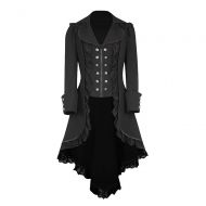 MILIMIEYIK Steampunk Clothing for Women Blouse Womens Vintage Tailcoat Jacket Gothic Victorian Frock Coat Uniform Costume