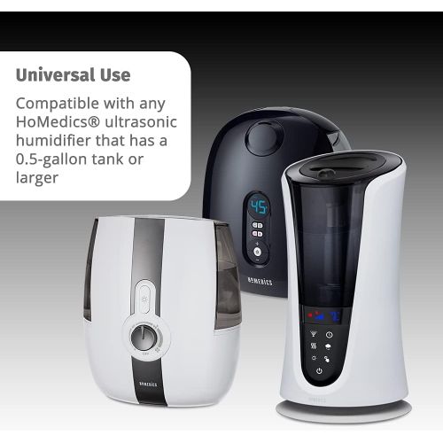  Homedics Ultrasonic Demineralization Humidifier Replacement Cartridges | Prevents Hard Water Build-Up | Filters Mineral Deposits | Purifies Water | Eliminates White Dust | Removes Odor | Ho