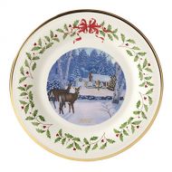 Lenox 2018 Holiday Plate (Outdoor Cabin Forrest)