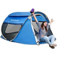 ZOMAKE Pop Up Tent 3 4 Person, Beach Tent Sun Shelter for Baby with UV Protection - Automatic and Instant Setup Tent for Family
