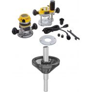 DEWALT DW618PK 12-AMP 2-1/4 HP Plunge and Fixed-Base Variable-Speed Router Kit with Centering Cone for Fixed Base Compact Router
