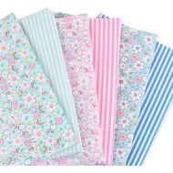 Brand: LucaSng LucaSng Pack of 6 Quilting Fabric Bundles Colourful Cotton Fabric for Quilting Sewing Patchwork, 50*40CM