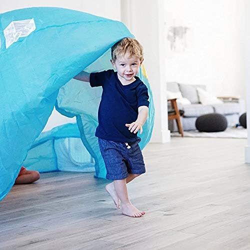  [아마존베스트]The Original AirFort Build A Fort in 30 Seconds, Inflatable Fort for Kids (Beach Ball Blue)