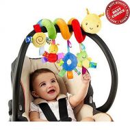 Bytoba The Best Quality Baby Stroller Toy, Spiral Activity Toy Around Crib Rail, Bed Hanging Toys, Car Seat Toy with 100% Cotton and Safe for Baby