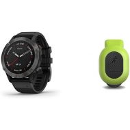 Garmin Fenix 6 Sapphire, Premium Multisport GPS Watch, Features Mapping, Music, Grade-Adjusted Pace Guidance and Pulse Ox Sensors, Dark Gray with Black Band & 010-12520-00 Running