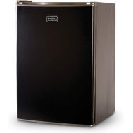 [아마존베스트]BLACK+DECKER BCRK25B Compact Refrigerator Energy Star Single Door Mini Fridge with Freezer, 2.5 Cubic Feet, Black