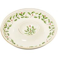 Lenox Holiday Chip and Dip,Ivory