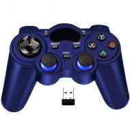 [아마존베스트]JDRAOD USB Wireless Gaming Controller Gamepad for PC/Laptop Computer(Windows XP/7/8/10) & PS3 & Android & Steam (Blue)