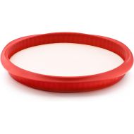 Lekue Baking Silicone Quiche Mold, 11, Red