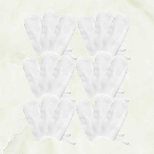  EXCEART 18PCS Baby Gauze Brush Infant Finger Clean Oral Toothbrush Infant Mouth Cleaner Milk Stain Cleaning (White)
