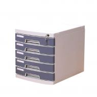 ZCCWJG File Cabinet, Desktop high Drawer Office Storage Box Lockable (Plastic) 30.2 39.5 32.5CM (Size: 5 Layers)
