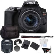 Canon EOS Rebel SL3 DSLR Camera with 18-55mm Lens (Black) Bundle with LCD Screen Protectors + Carrying Case and More