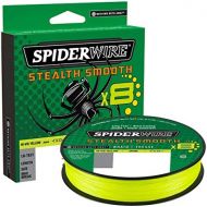[아마존베스트]Spiderwire Stealth Smooth 8 New 2020, 150m, Yellow, 8x Braided Line with Micro Coating, 0.06mm - 0.39mm, 5.4kg - 46.3kg, Abrasion Resistant