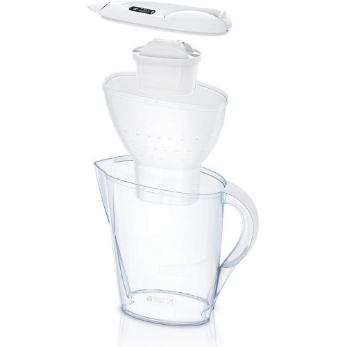  Brita Carafe with water filter, compatible with Maxtra+ cartridges, colour: white, 2.4 L, white.