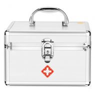 YX Medical box YangXu Medical box - aluminum alloy material, light and easy to take shoulder, fire and moisture, family medicine box household storage box medical medical first aid kit out of tra