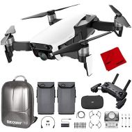 DJI Mavic Air Quadcopter with Remote Controller - Arctic White Max Flight Bundle with Spare Battery, and Custom Mavic Air Hard Shell Back Pack