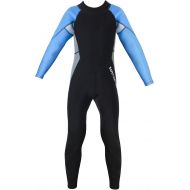 Luwint Kids Wetsuit for Boys Girls, 2.5MM Full Wet Suit Long Sleeve Diving Suits for Swimming Surf Kayaking Paddle Boarding