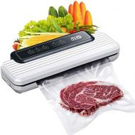 TNO Vacuum Sealer Machine for Food Preservation with Bags and Starter Kit | Compact and Easy Clean | Includes Precut Bags, For Sous Vide and Food Storage | Led Indicator Lights | D