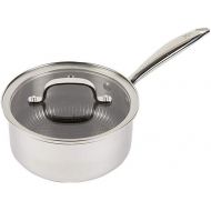 Copper Chef Titan Pan, Try Ply Stainless Steel Non- Stick Pans (2 QT Sauce Pan with Lid)