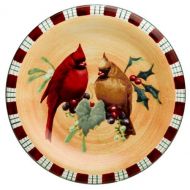 Lenox Winter Greetings Everyday Stoneware Cardinal Salad Plate
