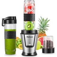 Mixer Smoothie Maker, Yabano Stand Mixer, 500 Watt Blender, 3 in 1 Multifunctional Smoothie Maker + Ice Crusher + Coffee Grinder, 33000 rpm with 2 x 600 ml Sports Bottle BPA Free T