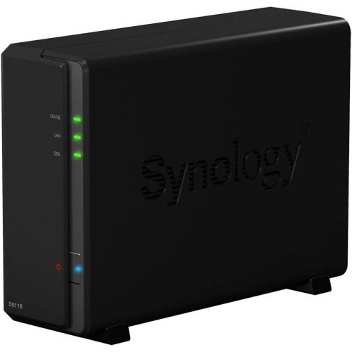  [아마존베스트]Synology DiskStation DS118 Mini Desktop NAS Server, Realtek RTD1296 Quad-Core, 1GB DDR4 Synology SDRAM, 2TB SSD, Synology DSM Software